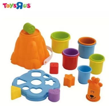 Bruin Stacking Cup With Shape Sorter Bucket