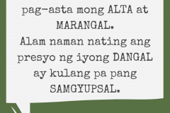 Presyo Ng Dangal Kulang Pa Pang Samgyupsal