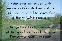 Stay For All The Right Reasons