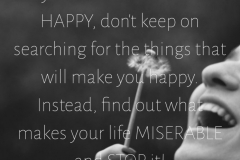 If You Really Want to Be Happy