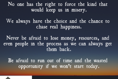 It's Never Too Late If You'd Start Today