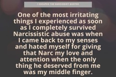 69. He Deserved My Middle Finger