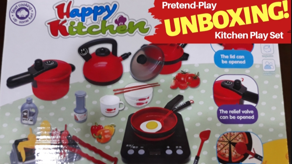 UNBOXING! Happy Kitchen Pretend-Play Kitchen Set