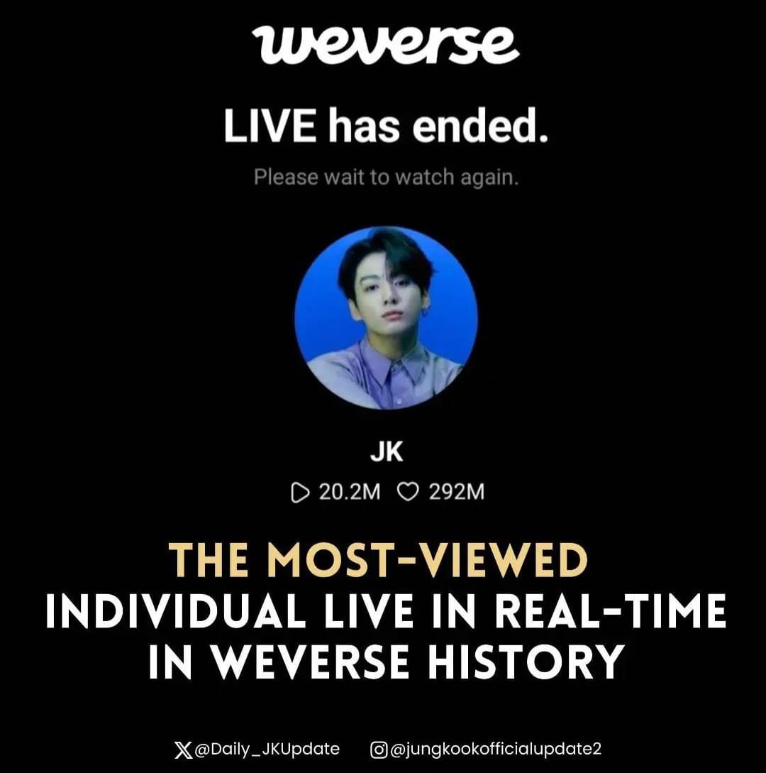 BTS Jungkook Made a New Record in Weverse History