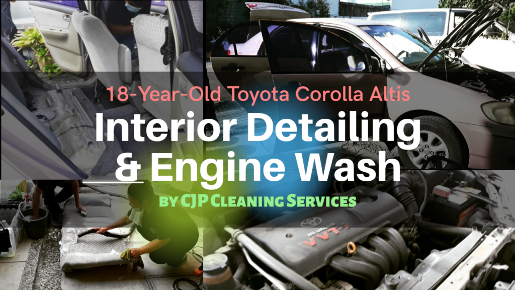 Interior Detailing of Our 18-Year-Old Car by CJP Cleaning Services