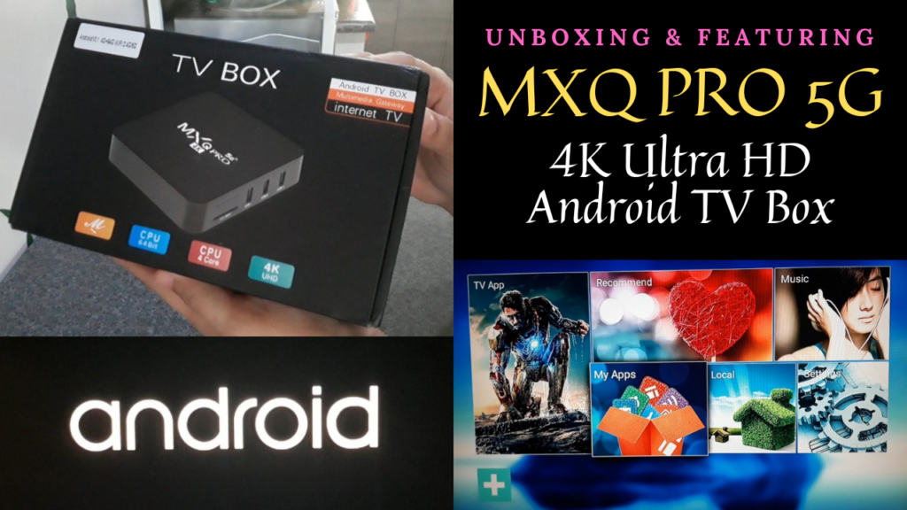 MXQ Pro 5G 4K Ultra HD Android TV Box